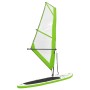 Aufblasbares Paddle-Surfbrett mit grün-weißem Segel von , Paddleboards - Ref: Foro24-92735, Preis: 292,03 €, Rabatt: %