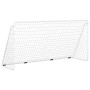 Soccer goal with white steel net 366x122x182 cm by , soccer goals - Ref: Foro24-93371, Price: 85,75 €, Discount: %