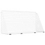 Soccer goal with white steel net 366x122x182 cm by , soccer goals - Ref: Foro24-93371, Price: 85,75 €, Discount: %