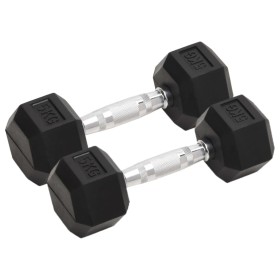 Dumbbells 2 units cast iron 10 kg by , free weight - Ref: Foro24-93601, Price: 50,99 €, Discount: %