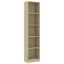 5-tier oak-colored plywood shelf 40x24x175cm by vidaXL, Bookcases and shelves - Ref: Foro24-800849, Price: 73,99 €, Discount: %