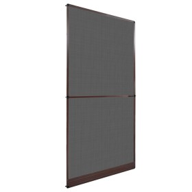 Hinged mosquito net for doors brown 120x240 cm by , Doors for the home - Ref: Foro24-141566, Price: 45,58 €, Discount: %