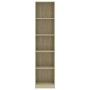 5-tier oak-colored plywood shelf 40x24x175cm by vidaXL, Bookcases and shelves - Ref: Foro24-800849, Price: 73,99 €, Discount: %