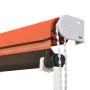 Orange and brown retractable awning 100x150 cm by , Awnings - Ref: Foro24-145893, Price: 46,90 €, Discount: %