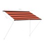 Toldo retráctil naranja y marrón 100x150 cm de , Toldos - Ref: Foro24-145893, Precio: 46,90 €, Descuento: %