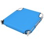 Folding lounger with head cushion turquoise blue steel by , Loungers - Ref: Foro24-310332, Price: 64,20 €, Discount: %