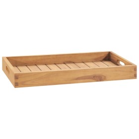 Solid teak wood tray 60x35 cm by , Serving platters - Ref: Foro24-315456, Price: 48,99 €, Discount: %