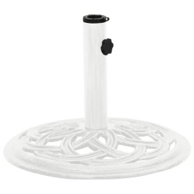 White cast iron parasol base 44x44x31 cm by , Umbrella bases - Ref: Foro24-317757, Price: 57,99 €, Discount: %