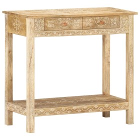 Solid mango wood console table 80x35x74 cm by , Side tables - Ref: Foro24-320379, Price: 171,71 €, Discount: %