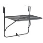 Black steel balcony table 60x40 cm by , Garden tables - Ref: Foro24-325924, Price: 40,06 €, Discount: %