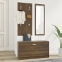 3 in 1 oak brown plywood shoe rack furniture set by , Shoe racks and shoe organizers - Ref: Foro24-342576, Price: 95,49 €, Di...