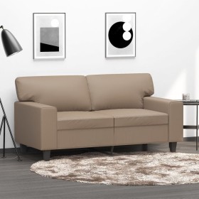 2-Sitzer-Sofa aus cappuccinofarbenem Kunstleder, 120 cm von , Sofas - Ref: Foro24-359416, Preis: 214,99 €, Rabatt: %