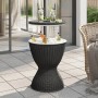 3 in 1 black polypropylene refrigerator table by , Garden tables - Ref: Foro24-364157, Price: 139,77 €, Discount: %