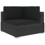 3-piece garden sofa set and black synthetic rattan cushions by vidaXL, Garden sets - Ref: Foro24-47267, Price: 325,90 €, Disc...