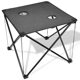 Mesa de camping plegable gris de , Mobiliario de camping - Ref: Foro24-41488, Precio: 19,99 €, Descuento: %