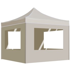 Professional folding tent with cream aluminum walls 3x3 m by , Tents and gazebos - Ref: Foro24-45486, Price: 223,31 €, Discou...