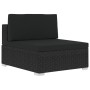 3-piece garden sofa set and black synthetic rattan cushions by vidaXL, Garden sets - Ref: Foro24-47267, Price: 325,90 €, Disc...