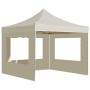 Carpa plegable profesional con paredes aluminio crema 3x3 m de , Carpas y cenadores - Ref: Foro24-45486, Precio: 248,81 €, De...