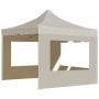 Carpa plegable profesional con paredes aluminio crema 3x3 m de , Carpas y cenadores - Ref: Foro24-45486, Precio: 248,81 €, De...