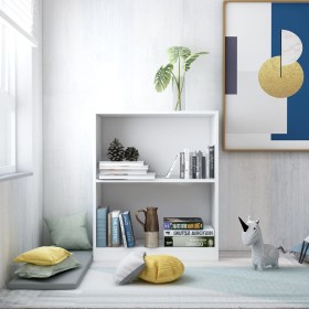 Engineered wood white shelf 60x24x76 cm by vidaXL, Bookcases and shelves - Ref: Foro24-800855, Price: 43,22 €, Discount: %