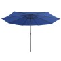 Outdoor umbrella with light blue metal pole 390 cm by , Umbrellas - Ref: Foro24-47385, Price: 77,72 €, Discount: %