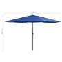 Outdoor umbrella with light blue metal pole 390 cm by , Umbrellas - Ref: Foro24-47385, Price: 77,72 €, Discount: %