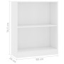 Engineered wood white shelf 60x24x76 cm by vidaXL, Bookcases and shelves - Ref: Foro24-800855, Price: 43,45 €, Discount: %