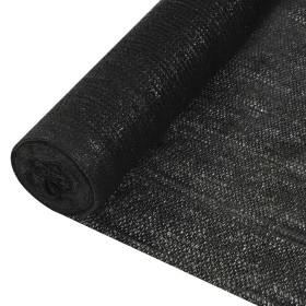 Red de privacidad HDPE negro 1x25 m 150 g/m² de , Sombrillas - Ref: Foro24-149336, Precio: 62,99 €, Descuento: %