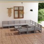 Garden furniture set 11 pieces solid pine wood by , Garden sets - Ref: Foro24-3076001, Price: 750,71 €, Discount: %