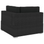 4-teiliges Gartensofa-Set und schwarze synthetische Rattankissen von vidaXL, Gartensets - Ref: Foro24-47271, Preis: 342,05 €,...