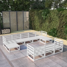 Juego de muebles de jardín 10 piezas madera maciza de pino de , Conjuntos de jardín - Ref: Foro24-3076110, Precio: 569,01 €, ...