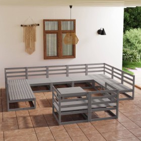 Gartenmöbel-Set 12-teilig aus massivem Kiefernholz von , Gartensets - Ref: Foro24-3076216, Preis: 815,99 €, Rabatt: %