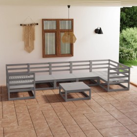 Garden furniture set 8 pieces solid pine wood by , Garden sets - Ref: Foro24-3076256, Price: 440,14 €, Discount: %