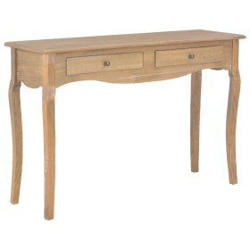 Console table with 2 solid pine wood drawers 120x35x76cm by , Side tables - Ref: Foro24-280020, Price: 193,99 €, Discount: %