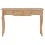 Console table with 2 solid pine wood drawers 120x35x76cm by , Side tables - Ref: Foro24-280020, Price: 192,86 €, Discount: %