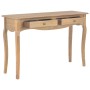 Console table with 2 solid pine wood drawers 120x35x76cm by , Side tables - Ref: Foro24-280020, Price: 192,86 €, Discount: %