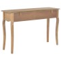 Console table with 2 solid pine wood drawers 120x35x76cm by , Side tables - Ref: Foro24-280020, Price: 192,86 €, Discount: %