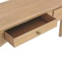 Console table with 2 solid pine wood drawers 120x35x76cm by , Side tables - Ref: Foro24-280020, Price: 192,86 €, Discount: %