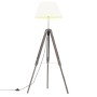 Solid gray and white teak wood tripod lamp 141 cm by , Lamps - Ref: Foro24-288073, Price: 72,99 €, Discount: %