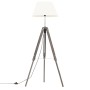 Solid gray and white teak wood tripod lamp 141 cm by , Lamps - Ref: Foro24-288073, Price: 72,99 €, Discount: %