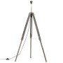 Solid gray and white teak wood tripod lamp 141 cm by , Lamps - Ref: Foro24-288073, Price: 72,99 €, Discount: %