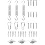 Sail awning accessory set 9 pcs stainless steel by , Accessories for awnings - Ref: Foro24-310242, Price: 17,06 €, Discount: %