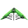 Tumbona plegable para 2 personas acero verde de , Tumbonas - Ref: Foro24-310351, Precio: 89,99 €, Descuento: %