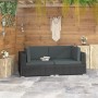 Corner sectional seat with cushions 2 pcs black PE rattan by vidaXL, Modular outdoor sofas - Ref: Foro24-47263, Price: 190,16...