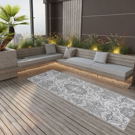 Light gray PP outdoor rug 80x250cm by , Outdoor protectors - Ref: Foro24-317030, Price: 25,98 €, Discount: %