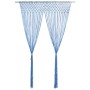 Blue cotton macrame curtain 140x240 cm by , Curtains and curtains - Ref: Foro24-323985, Price: 41,67 €, Discount: %