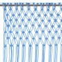 Blue cotton macrame curtain 140x240 cm by , Curtains and curtains - Ref: Foro24-323985, Price: 41,67 €, Discount: %