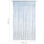 Blauer Makramee-Vorhang aus Baumwolle, 140 x 240 cm von , Vorhänge und Gardinen - Ref: Foro24-323985, Preis: 41,67 €, Rabatt: %