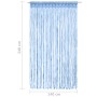 Blauer Makramee-Vorhang aus Baumwolle, 140 x 240 cm von , Vorhänge und Gardinen - Ref: Foro24-323987, Preis: 44,99 €, Rabatt: %