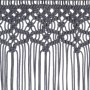 Cortina de macramé algodón gris antracita 140x240 cm de , Cortinas y visillos - Ref: Foro24-323993, Precio: 44,89 €, Descuent...